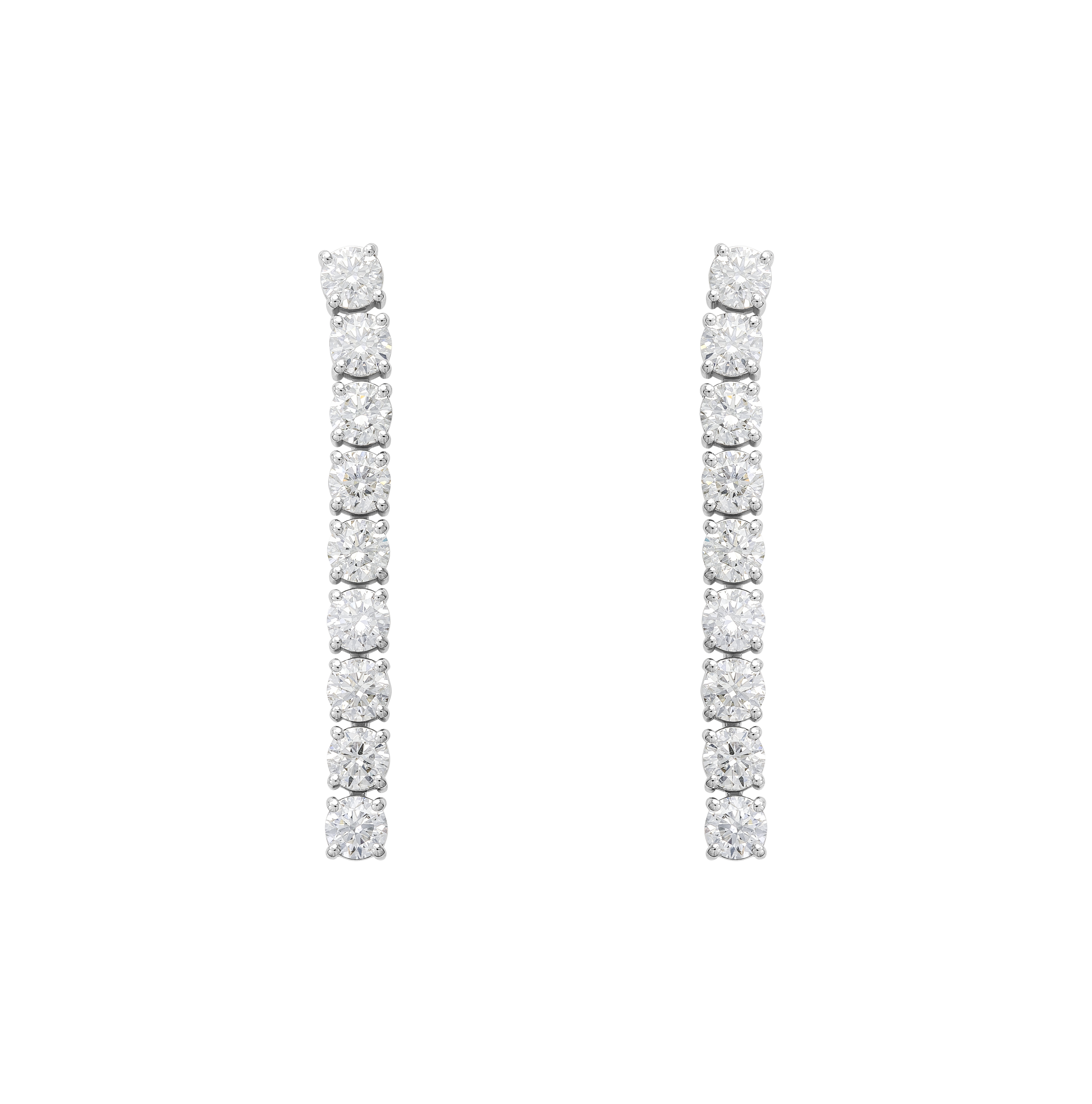 Tennis Earrings- Full Diamond