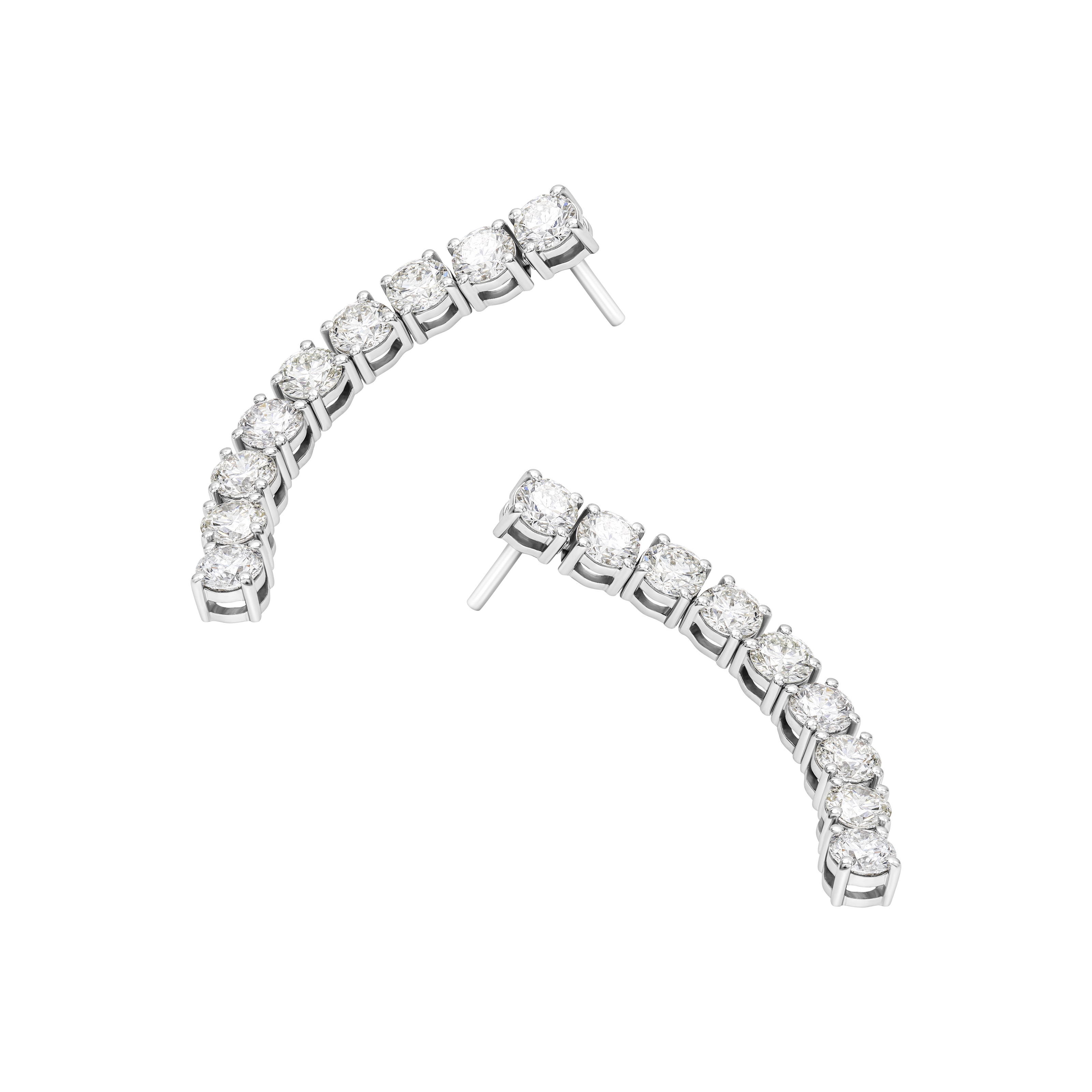 Tennis Earrings- Full Diamond