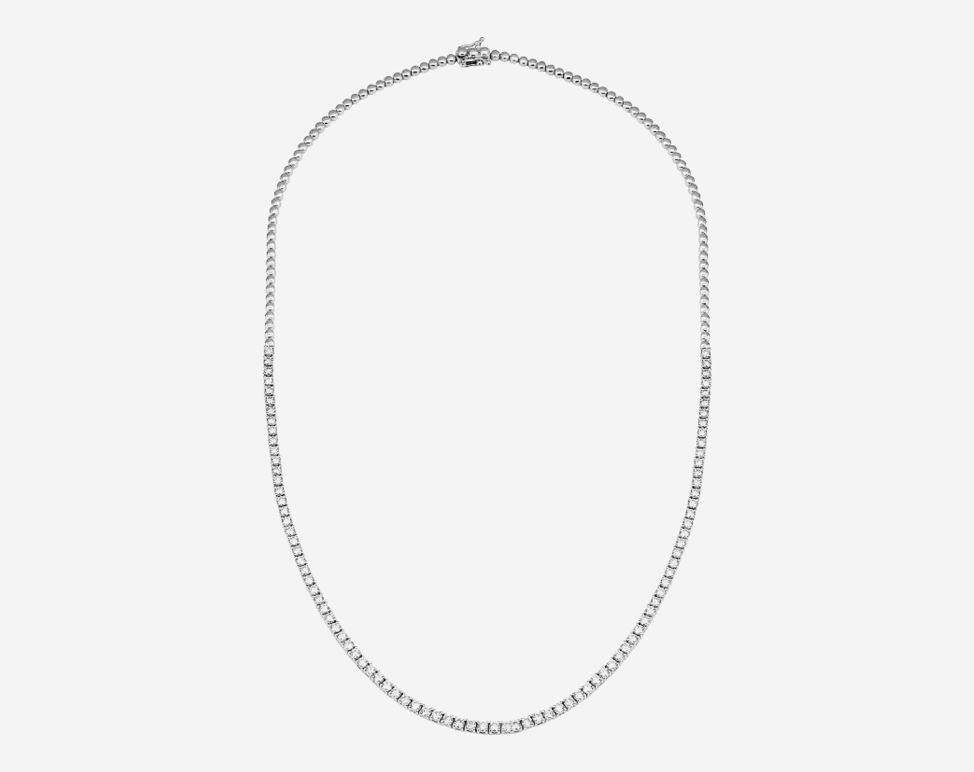 Tennis Necklace- Half Diamond