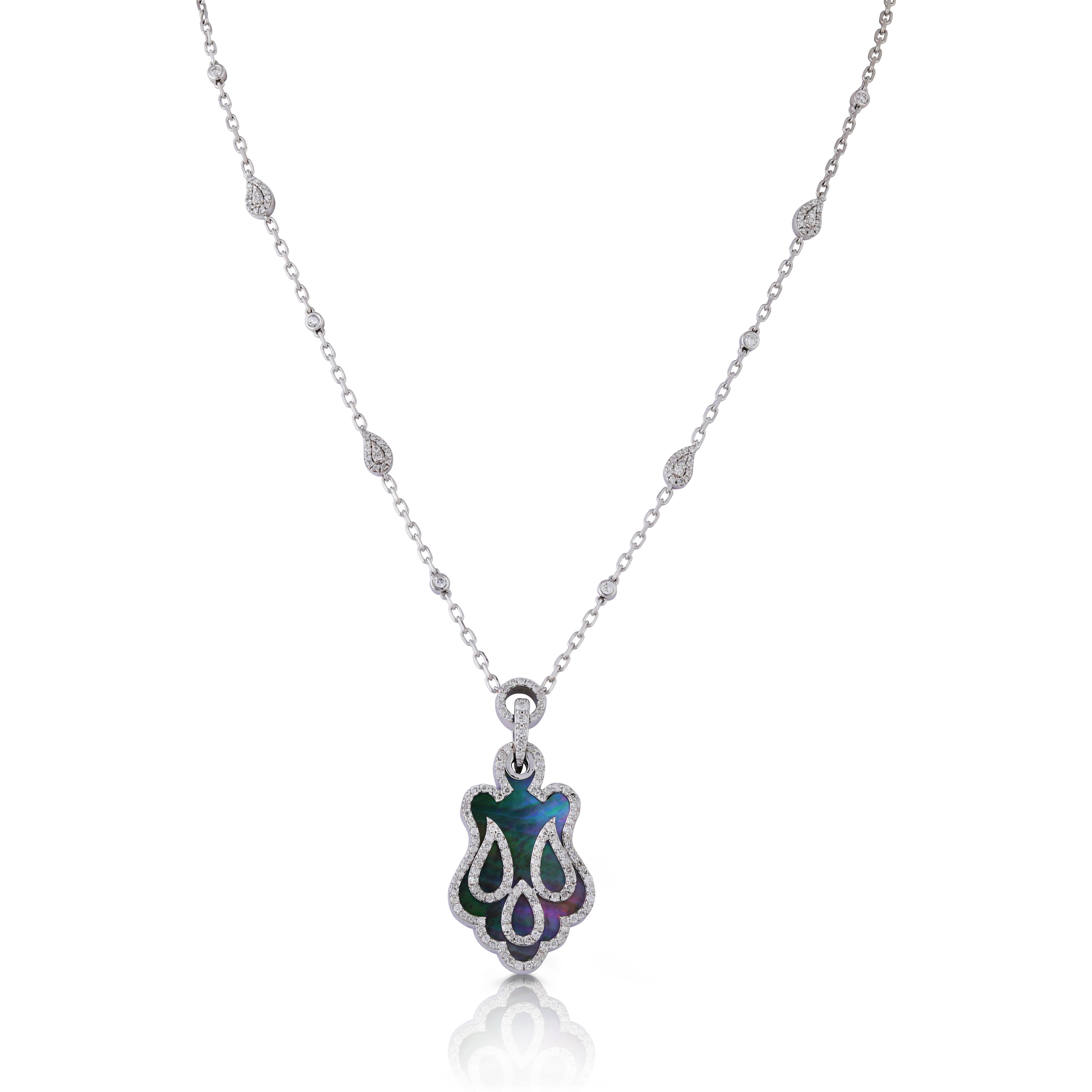 Alara Necklace | Silver/Mother Of Pearl main image 0