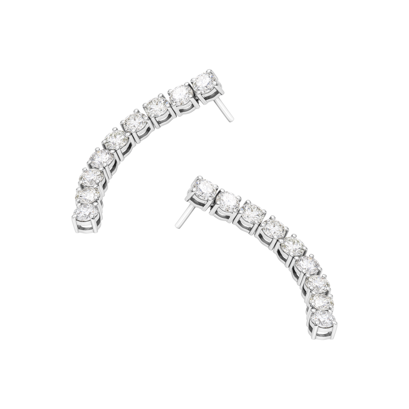 Tennis Earrings- Full Diamond