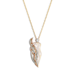 White Enamel Necklace with Diamonds