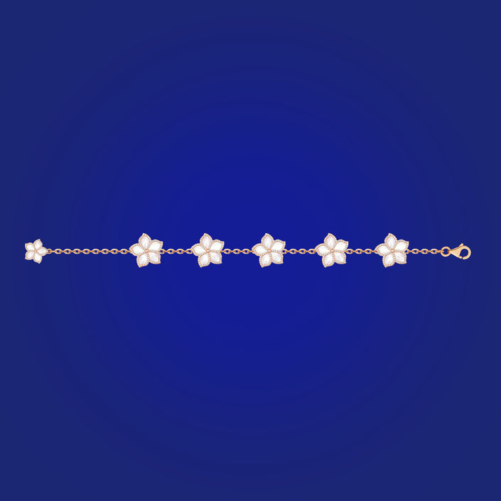 Five Jasmine Flowers Bracelet