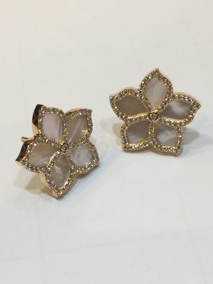 Single Jasmine Flower Earrings