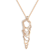 Yellow Gold and White Diamond Pendant