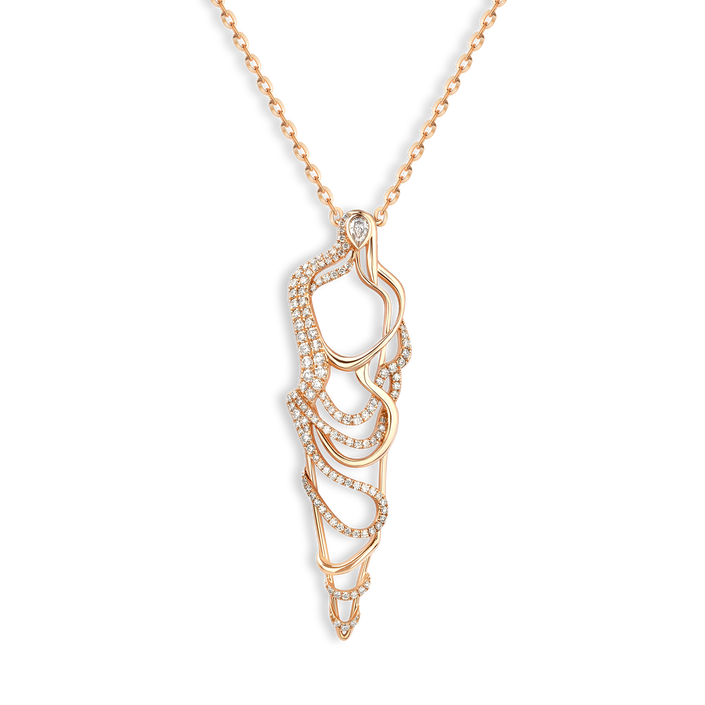 Yellow Gold and White Diamond Pendant