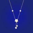 Necklace Plain Mother of Pearl- 5 Jasmine Flowers