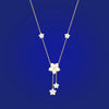 Necklace Plain Mother of Pearl- 5 Jasmine Flowers
