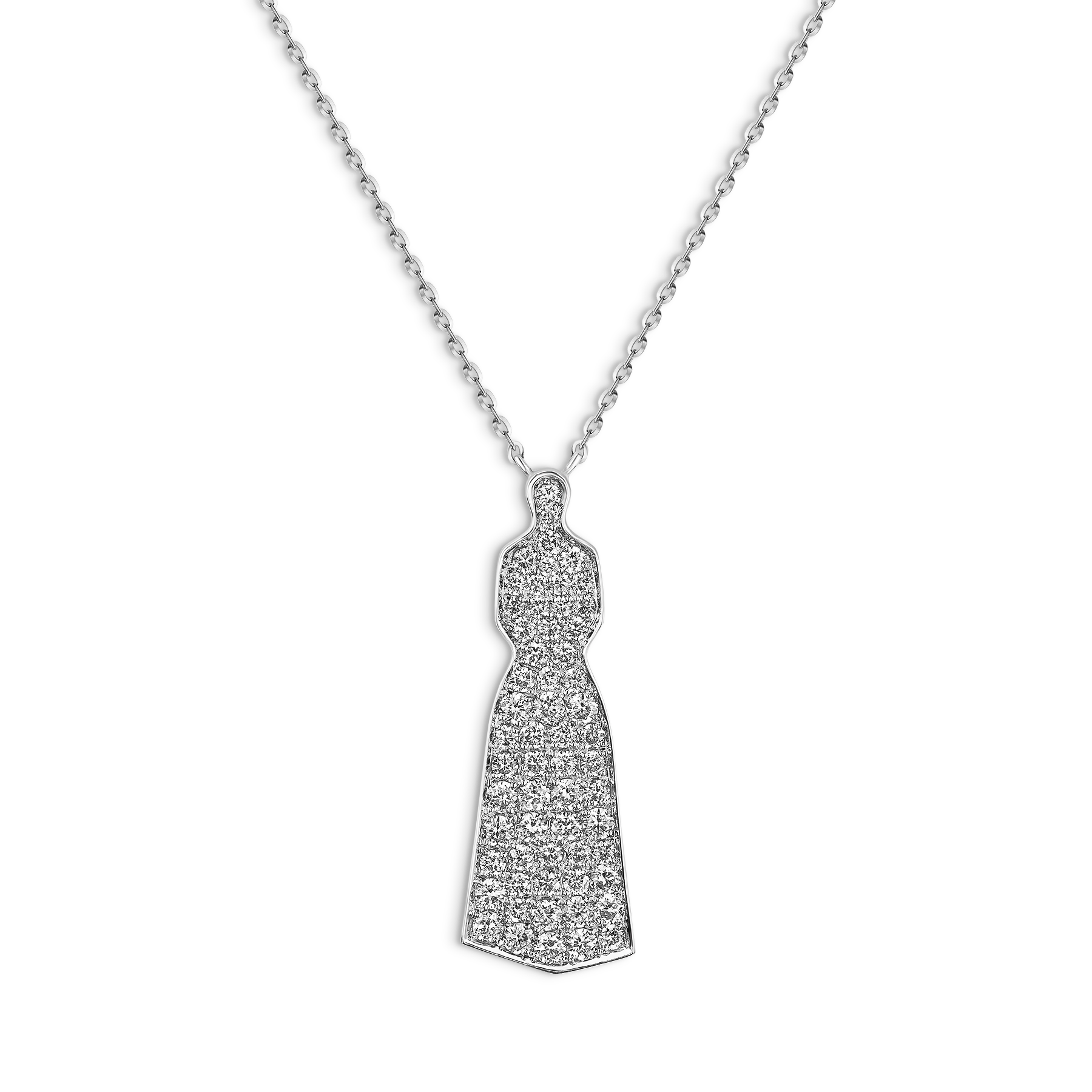 Gold with Full Diamond Necklace