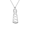 Lattice Light White Gold Necklace
