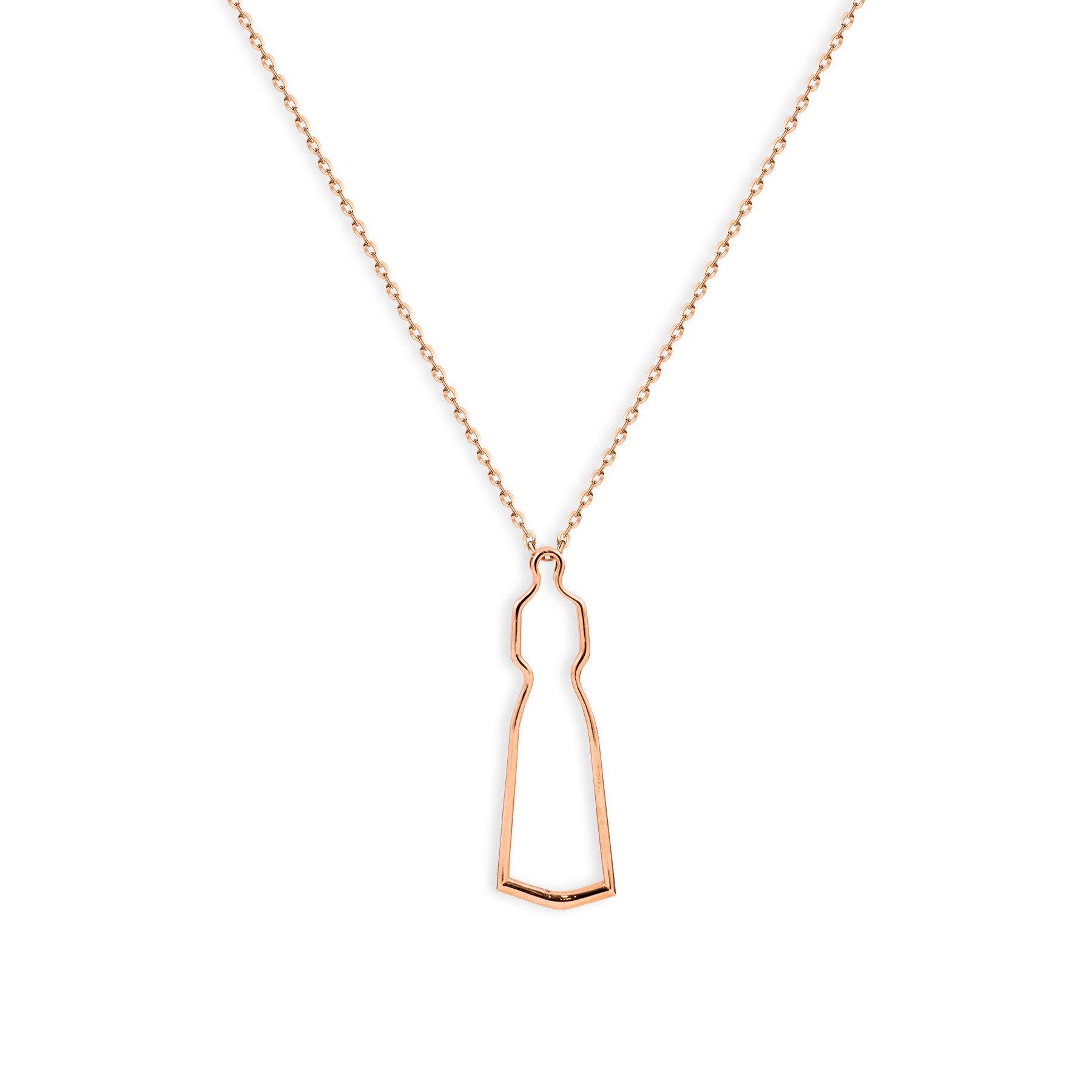 Gold Frame Necklace