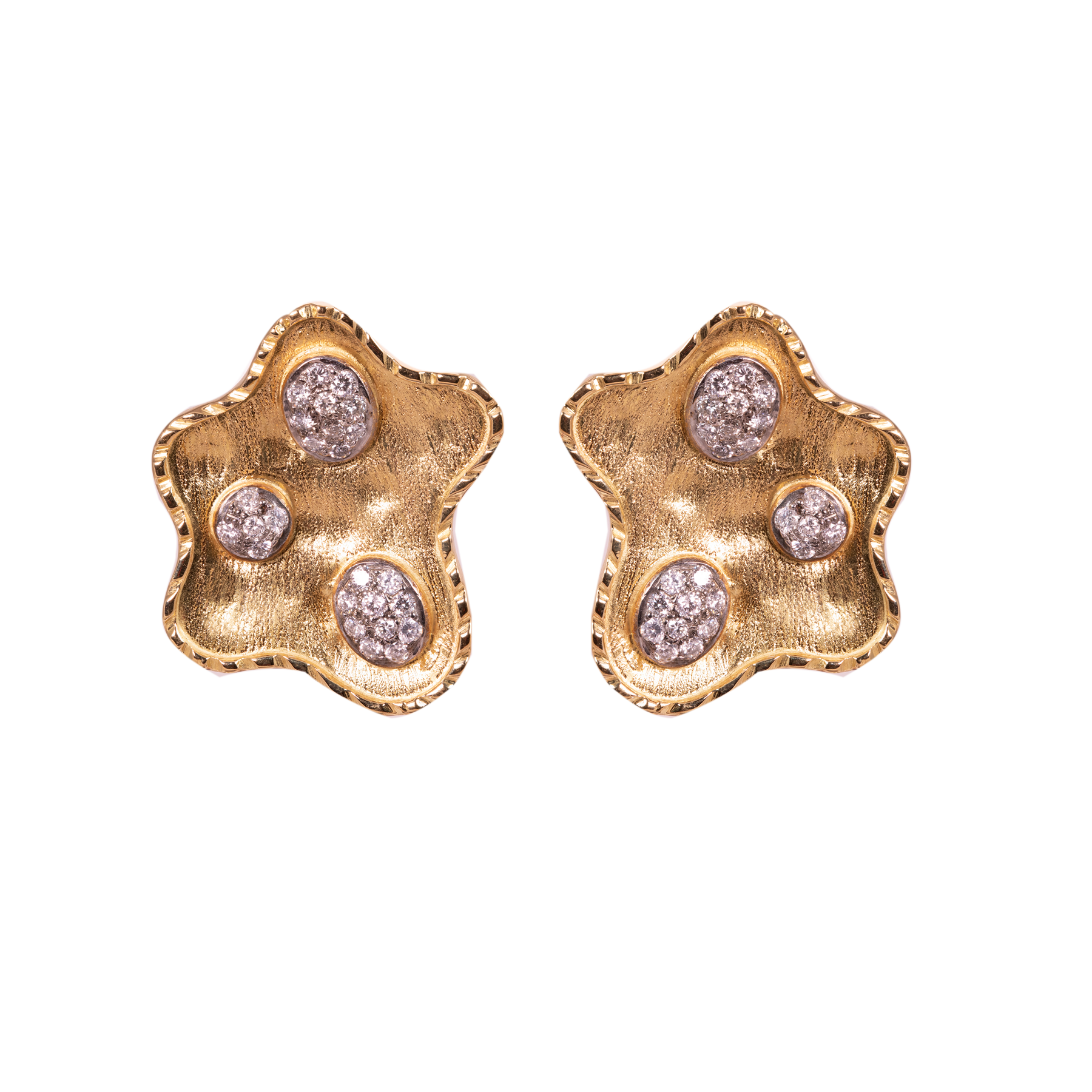 Golden Glory Diamond Earrings