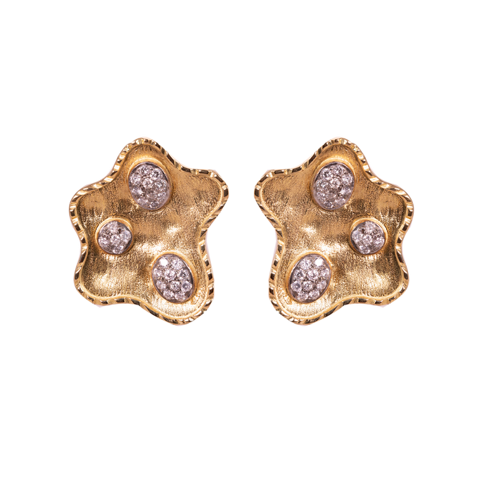 Golden Glory Diamond Earrings