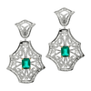 Spring Majesty Emerald Earrings