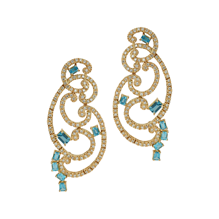 Sea Breeze Aquamarine Earrings