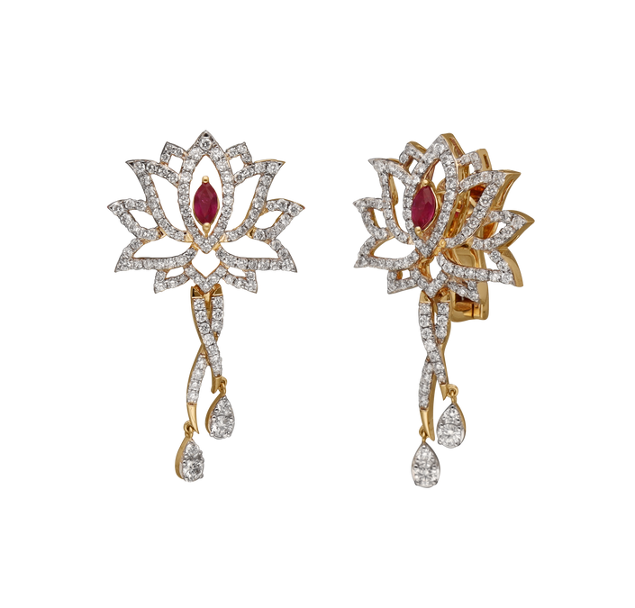 Blush Flame Earrings