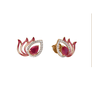 Crimson Light Earrings