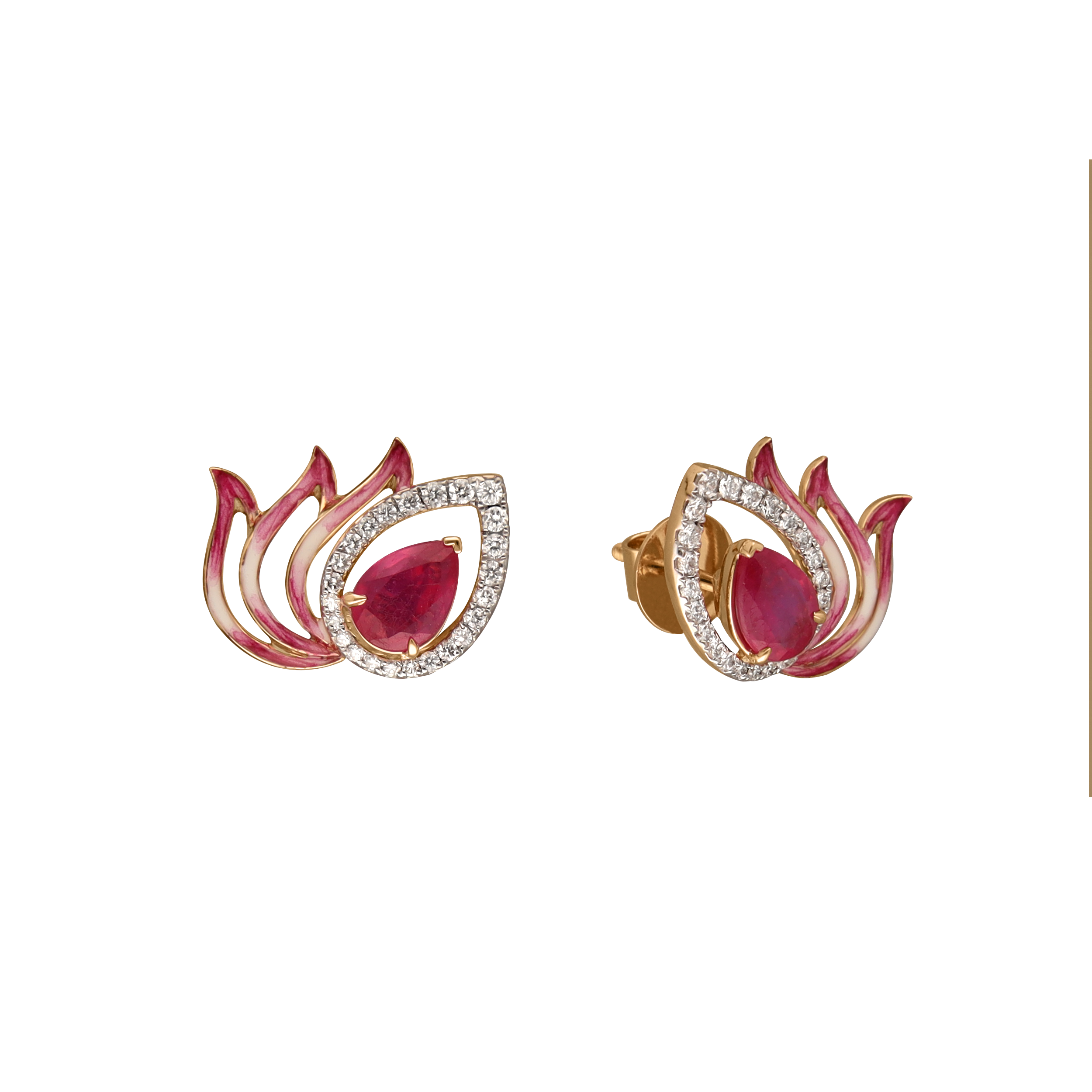 Crimson Light Earrings