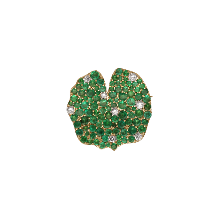 Emerald Veil Brooch