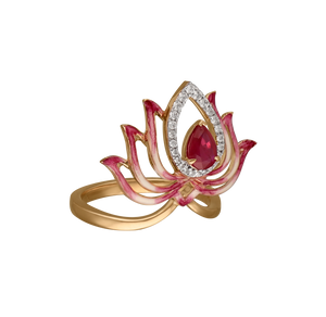 Crimson Whirl Ring