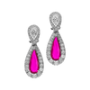 Crimson Glow Ruby Earrings