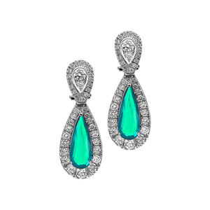 Waves of Elegance Topaz Earring