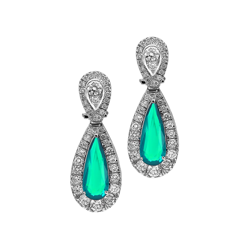 Waves of Elegance Topaz Earring