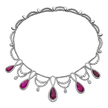 Royal Scarlet Ruby Necklace