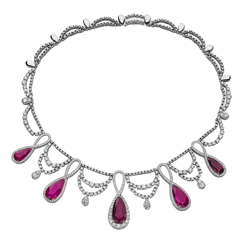 Royal Scarlet Ruby Necklace