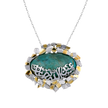 Turquoise Calligraphy Necklace