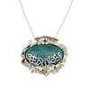 Turquoise Calligraphy Necklace