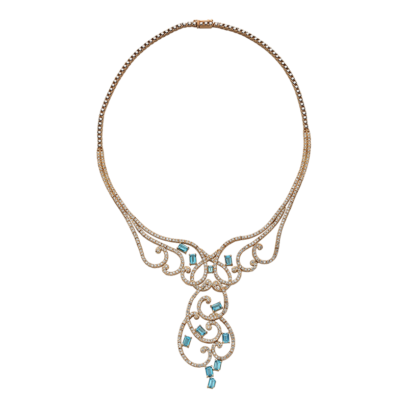 Mermaid’s Treasure Aquamarine Necklace