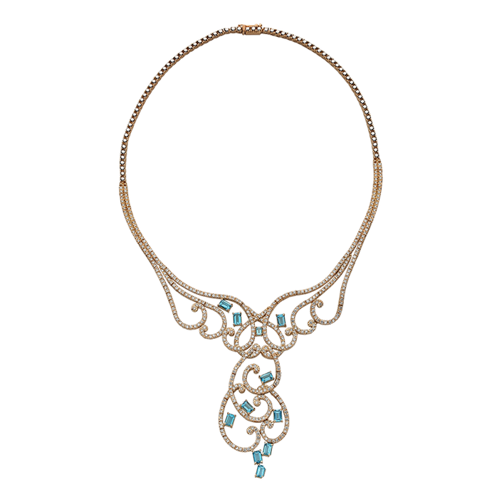 Mermaid’s Treasure Aquamarine Necklace