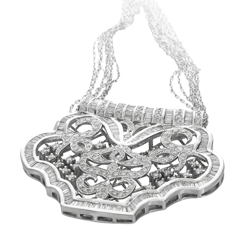 Starlight Cascade Diamond Necklace