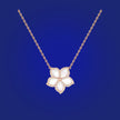 Pendant/Necklace in Frame Diamond with Mother of Pearl