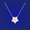 Pendant/Necklace in Frame Diamond with Mother of Pearl