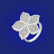 Jasmine ring in full diamond